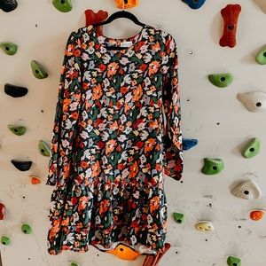 Compania Fantastical Multi Floral Fields Long Sleeve Dress